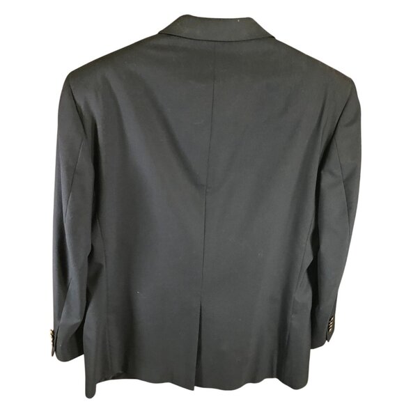 Jos. A. Bank Mens Blazer Jacket 42R Navy Wool Blend Classic Fit Double Button - Picture 2 of 16